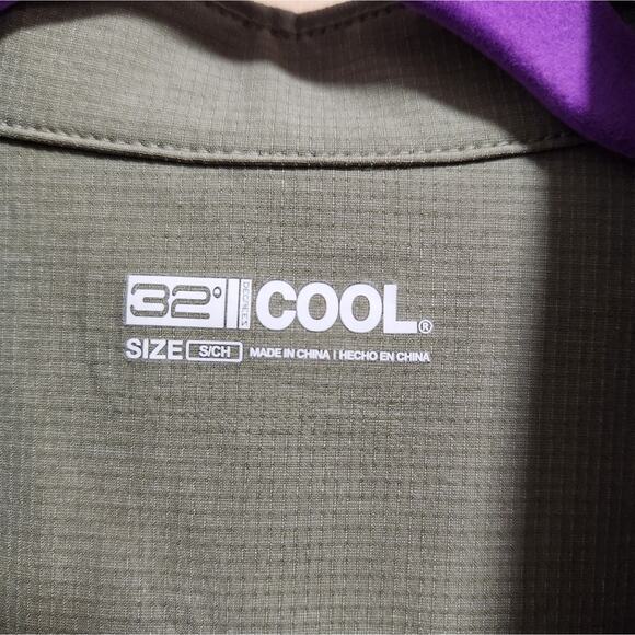 Mens small button up 32 degree cool shirt, NWT short sleeve - Picture 6 of 6